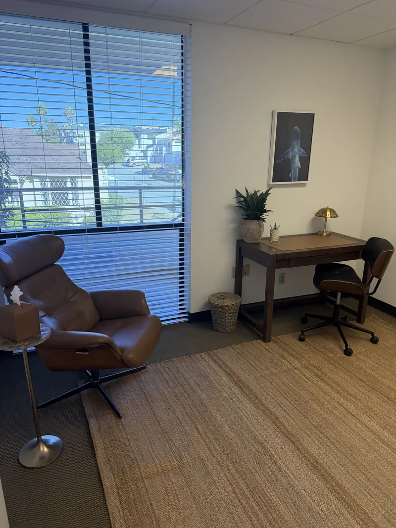Private therapy office with natural light at Bodhi Wellness Collective